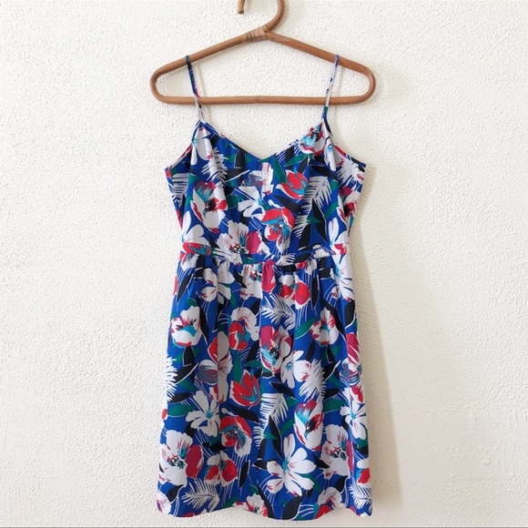 J. Crew Blue Floral Dress - Picture 3 of 9